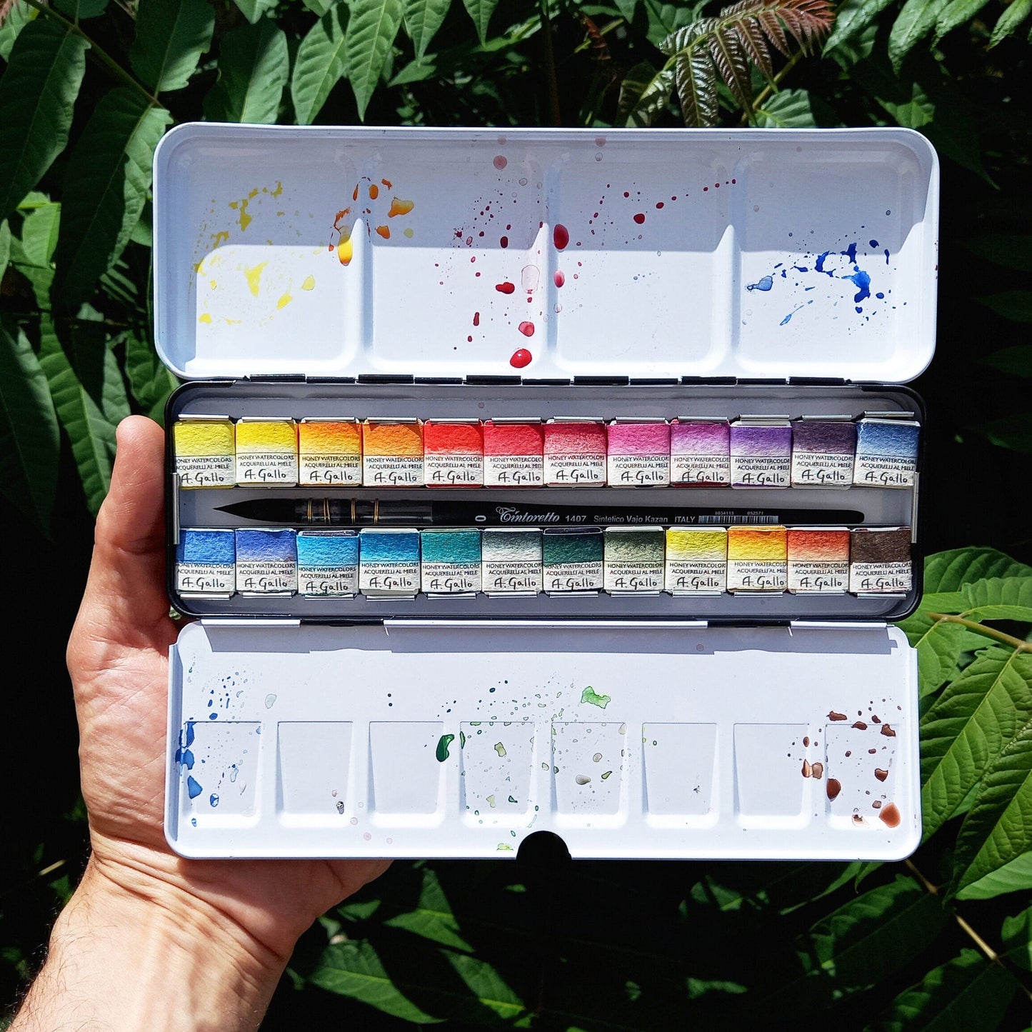A. Gallo Watercolour Set A. Gallo - Handmade Watercolour Set - Signature Palette - 24 Half Pans