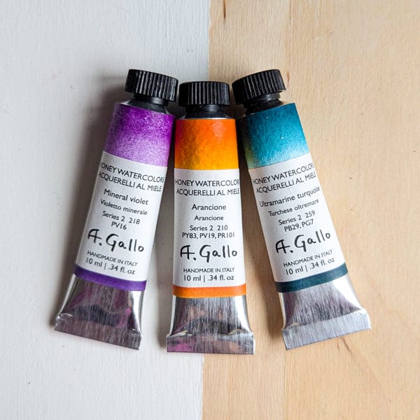 A. Gallo Watercolour Tube A. Gallo - Handmade Watercolours - Individual 10mL Tubes - Series 2