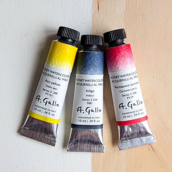 A. Gallo Watercolour Tube A. Gallo - Handmade Watercolours - Individual 10mL Tubes - Series 3