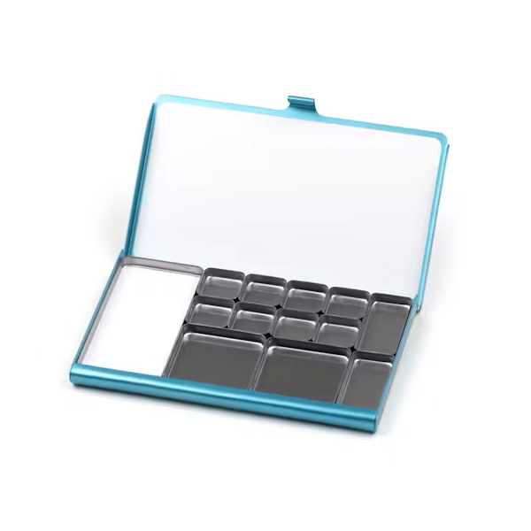Art Toolkit Palette - Metal Blue Art Toolkit - Pocket Palettes - Assorted Pans