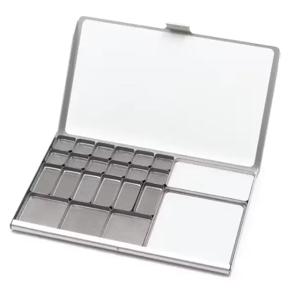 Art Toolkit Palette - Metal Silver Art Toolkit - Folio Palettes - Assorted Pans