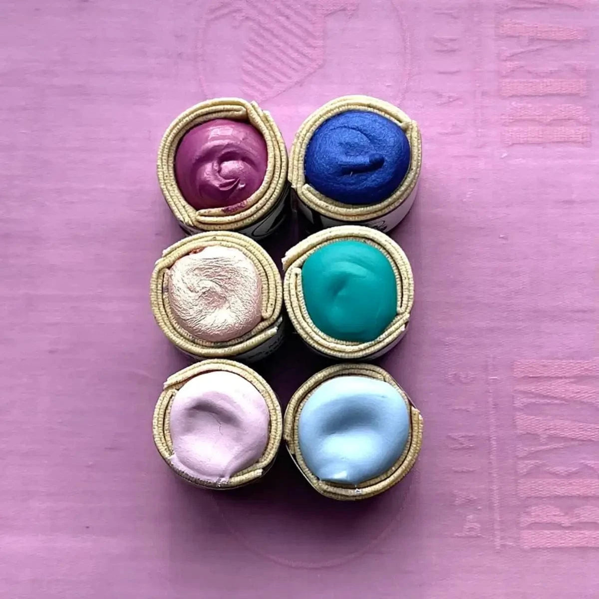 Beam Paints Watercolour Set Beam - Handmade Watercolours - Cotton Candy Paintstone Bundle - Set of 6 Colours