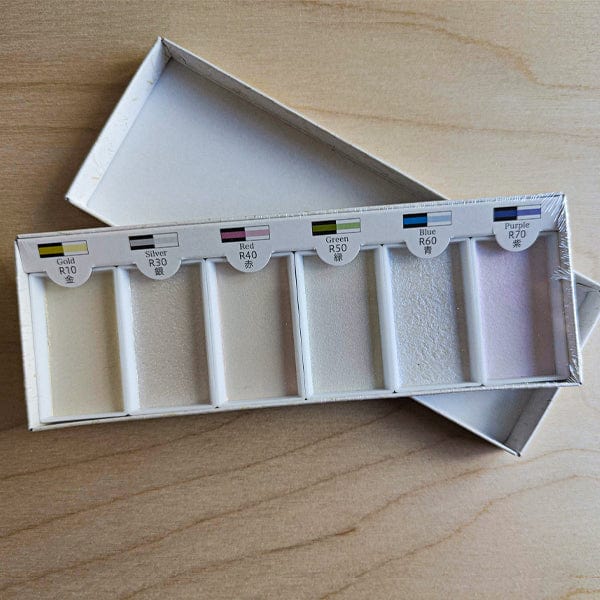 Boku-Undo Watercolour Set Boku-Undo - Gansai Tambi Watercolour - 6 Full Pan Set - Aurora