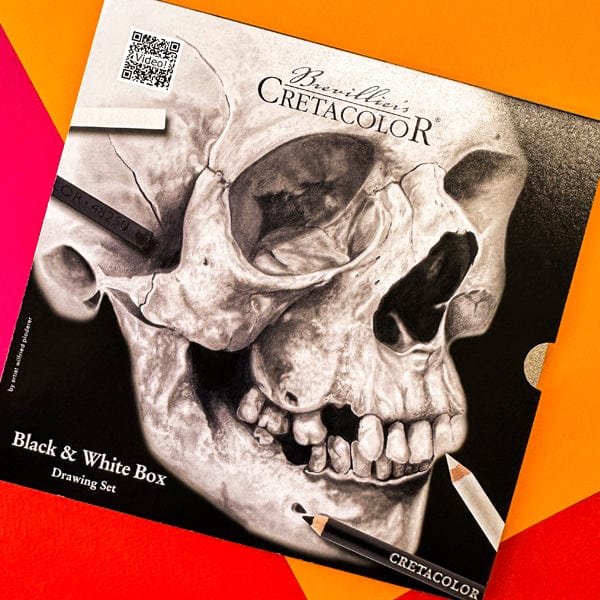 Brevillier's Drawing Set Brevillier's Cretacolor - Drawing Set - Black & White Box - 25 Pieces - Item #91400-2600