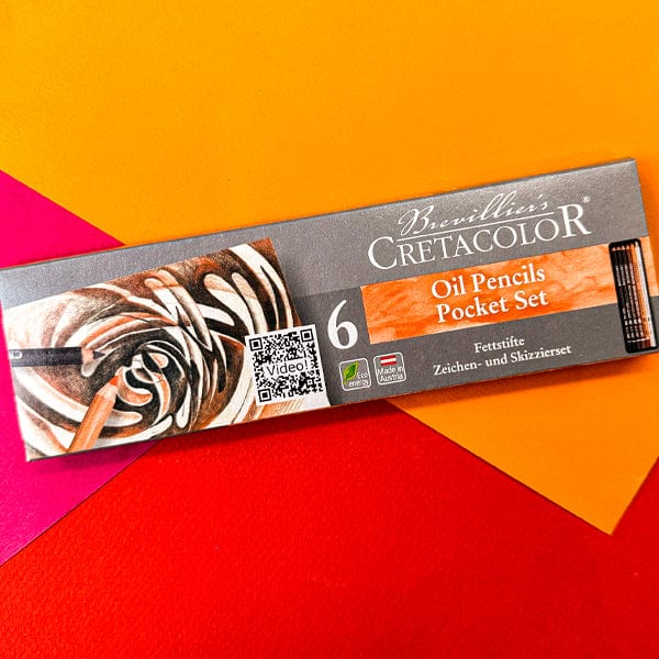 Brevillier's Oil Pastel Set Brevillier's Cretacolor - Oil Pencil Pocket Set - 6 Pieces - Item #400 07