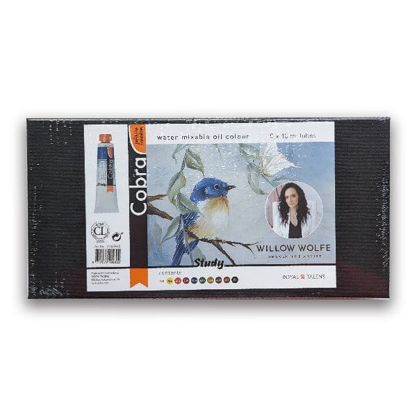 Cobra Water Mixable Oil Colour Set Cobra - Study - Water Mixable Oil Colours - Willow Wolfe Paint & Brush Set - Item #25820410