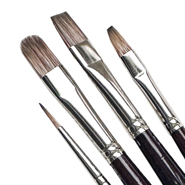 da Vinci Synthetic Brush Set da Vinci - Grigio - Synthetic Brushes - Set of 4