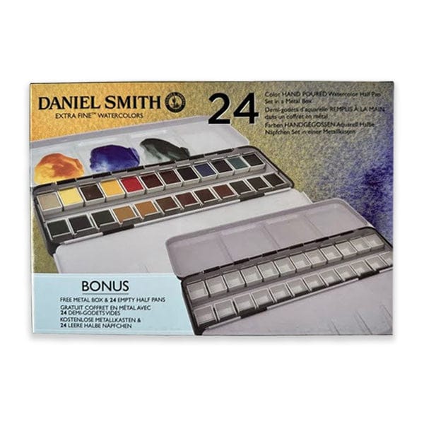 Daniel Smith Watercolour Set Daniel Smith - Extra Fine Watercolour Set - Original Palette - 24 Half Pans - Item #285650113