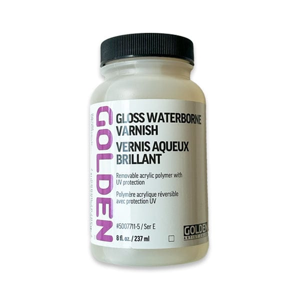 Golden Waterborne Varnish Gloss 237mL Bottle Gwartzman's