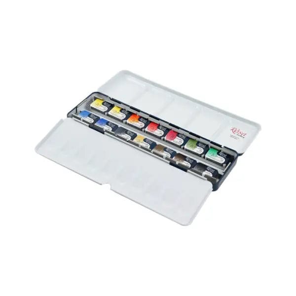 Gwartzman's Art Supplies ROSA Gallery - Watercolour Travel Set - 14 Colours - Classic Palette - Item #340014