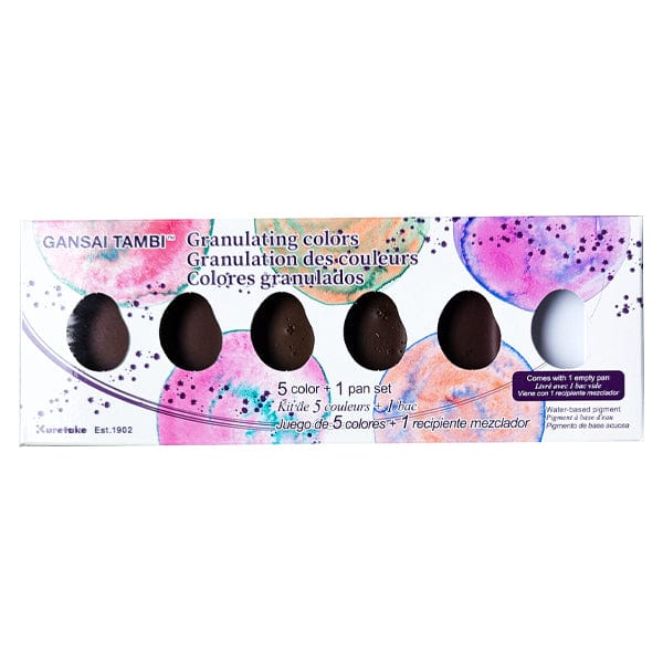 Kuretake Watercolour Set Kuretake - Gansai Tambi - Watercolour Set - 5 Granulating Colours