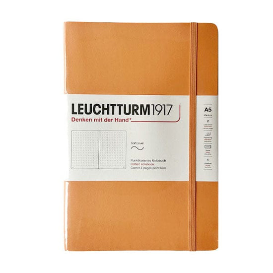 Leuchtturm1917 Notebook Apricot / Dotted Leuchtturm1917 - Medium Notebook - Softcover - A5