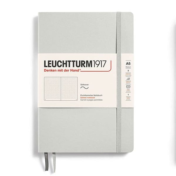 Leuchtturm1917 Notebook Light Grey / Dotted Leuchtturm1917 - Medium Notebook - Softcover - A5