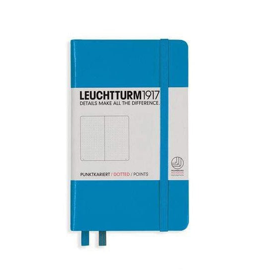 Leuchtturm1917 Notebook - Ruled Azure / Dotted Leuchtturm1917 - Pocket Notebook - Hardcover - A6