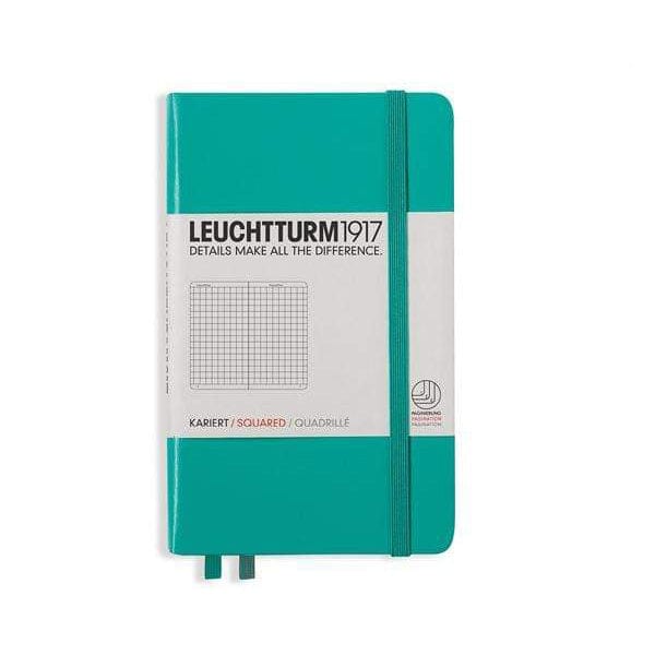 Leuchtturm1917 Notebook - Ruled Emerald / Squared Leuchtturm1917 - Pocket Notebook - Hardcover - A6