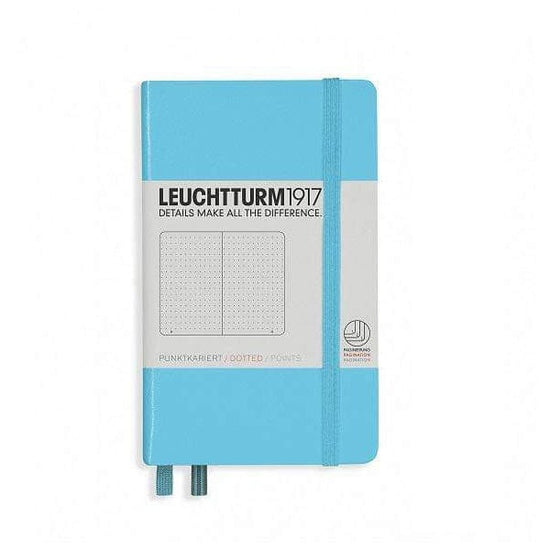Leuchtturm1917 Notebook - Ruled Ice Blue / Dotted Leuchtturm1917 - Pocket Notebook - Hardcover - A6