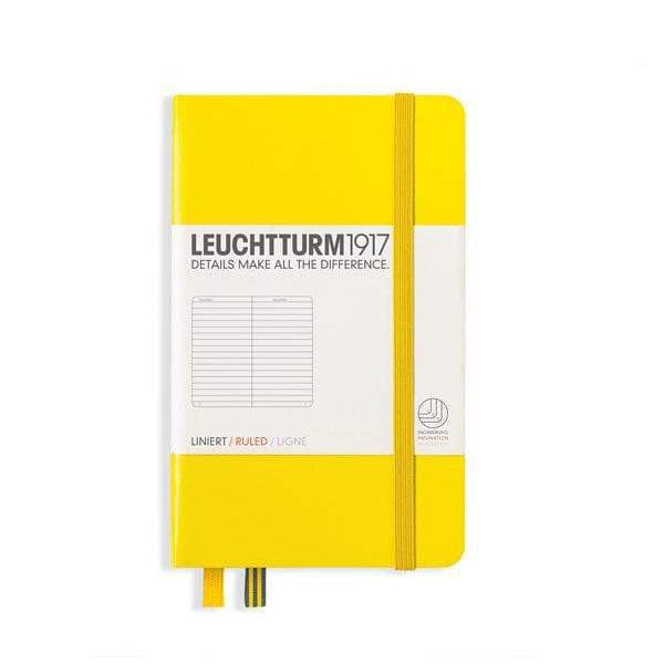 Leuchtturm1917 Notebook - Ruled Lemon / Ruled Leuchtturm1917 - Pocket Notebook - Hardcover - A6