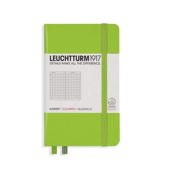 Leuchtturm1917 Notebook - Ruled Lime / Squared Leuchtturm1917 - Pocket Notebook - Hardcover - A6