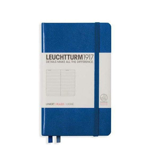 Leuchtturm1917 Notebook - Ruled Navy / Ruled Leuchtturm1917 - Pocket Notebook - Hardcover - A6