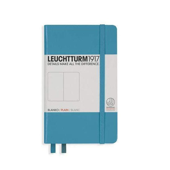 Leuchtturm1917 Notebook - Ruled Nordic Blue / Plain Leuchtturm1917 - Pocket Notebook - Hardcover - A6