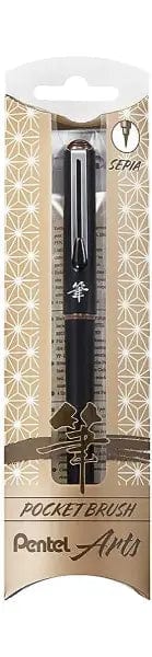 Pentel Brush Pen Pentel - Pocket Brush Pen - Sepia Ink - Item #HGFKP-SP