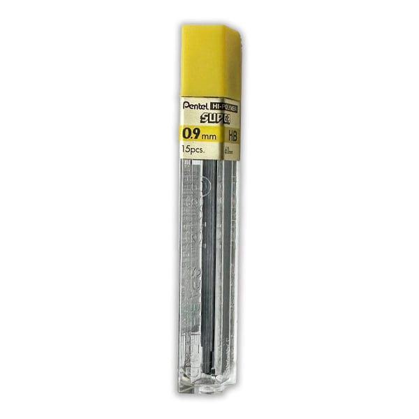 Pentel Lead Refill Pentel - Hi-Polymer SUPER - 0.9mm HB Lead - 12 Piece Tube