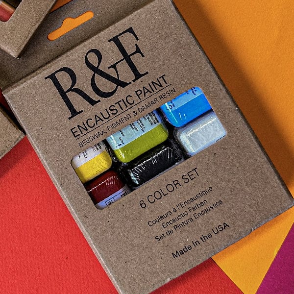 R&F Handmade Paints Encaustic Colour R&F - Encaustic Paints - Introductory Set - 6 Colours - Item #1810