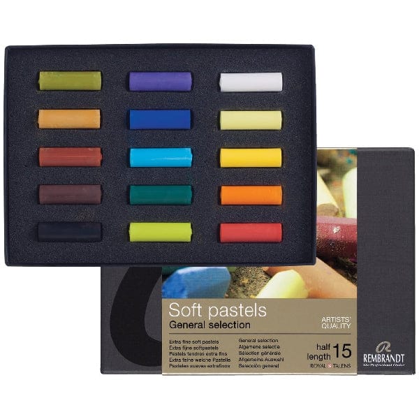 Rembrandt Soft Pastel Set Rembrandt - Soft Pastels - Set of 15 Half Sticks - Item #31823108