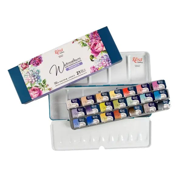 ROSA Fine Art Materials Watercolour Set ROSA Gallery - Watercolour Travel Set - 21 Colours - Romantic Palette - Item #3403421