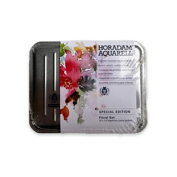Schmincke Watercolour Set Schmincke - Horadam Aquarell - Watercolour Half Pans - Special Edition - Set of 12 Floral Colours - Item #74 879