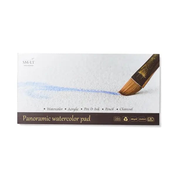 SM-LT Watercolour Pad - Gluebound SM-LT - Watercolour Pad - Cold Press - 260gsm - 20x40cm Panoramic