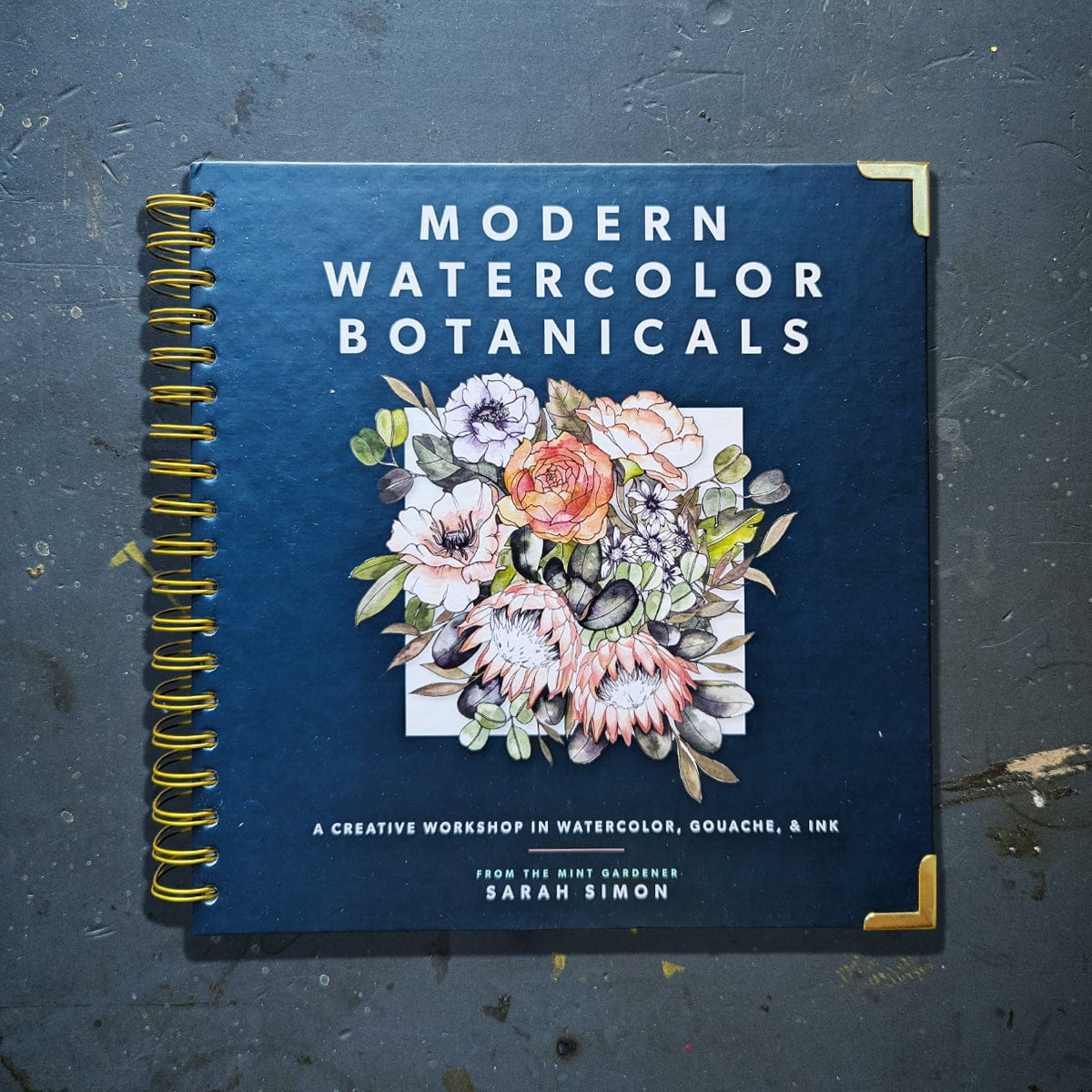 Stoneground Paint Co. Trade Book Modern Watercolor Botanicals by Sarah Simon - Hard Cover