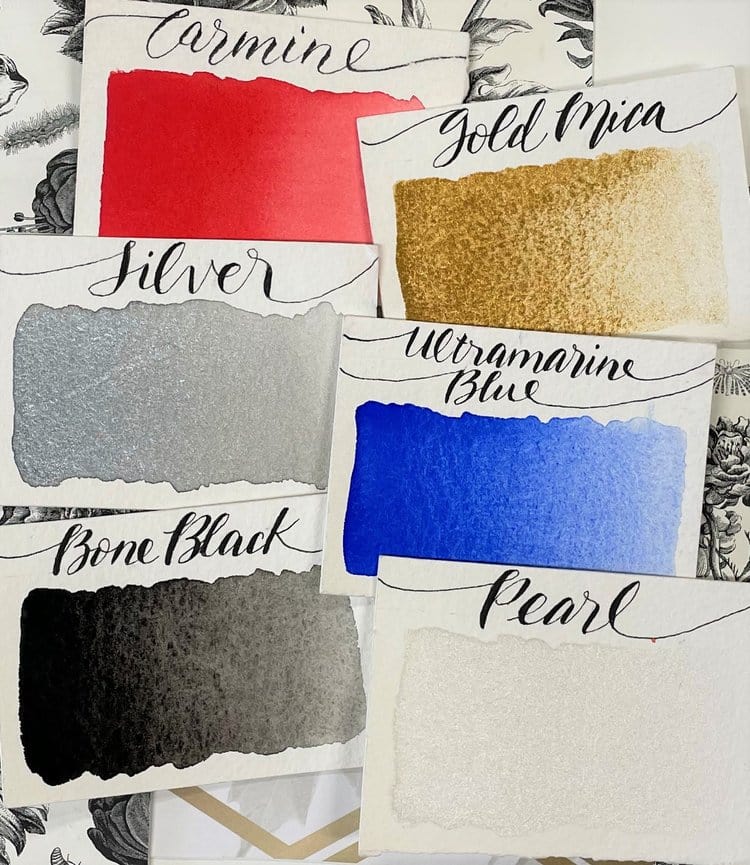 Stoneground Paint Co. Watercolour Set Stoneground - Watercolour Half Pan Set - 6 Colours - Calligraphy