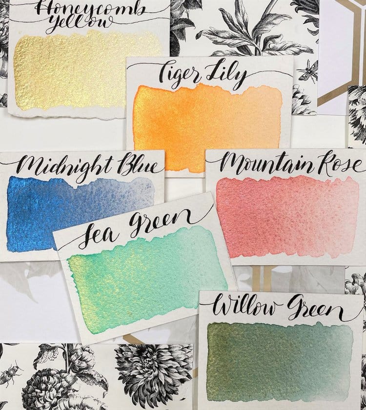 Stoneground Paint Co. Watercolour Set Stoneground - Watercolour Half Pans - Set of 6 Colours - "Sea to Sky"