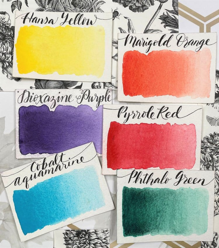 Stoneground Paint Co. Watercolour Set Stoneground - Watercolour Half Pan Set - 6 Colours - Summer