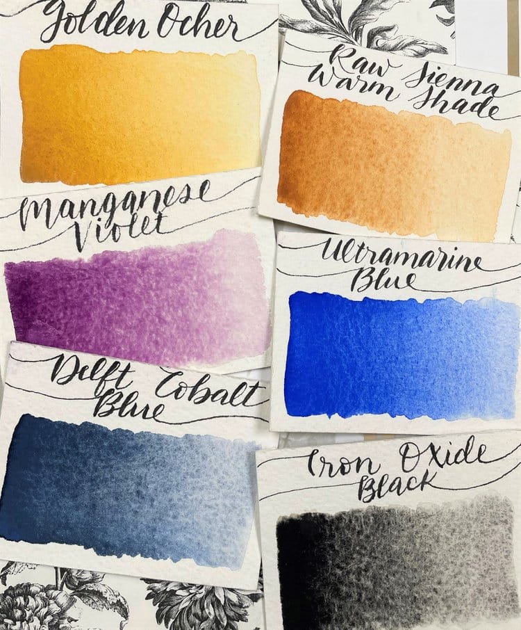 Stoneground Paint Co. Watercolour Set Stoneground - Watercolour Half Pans - Set of 6 Colours - Winter