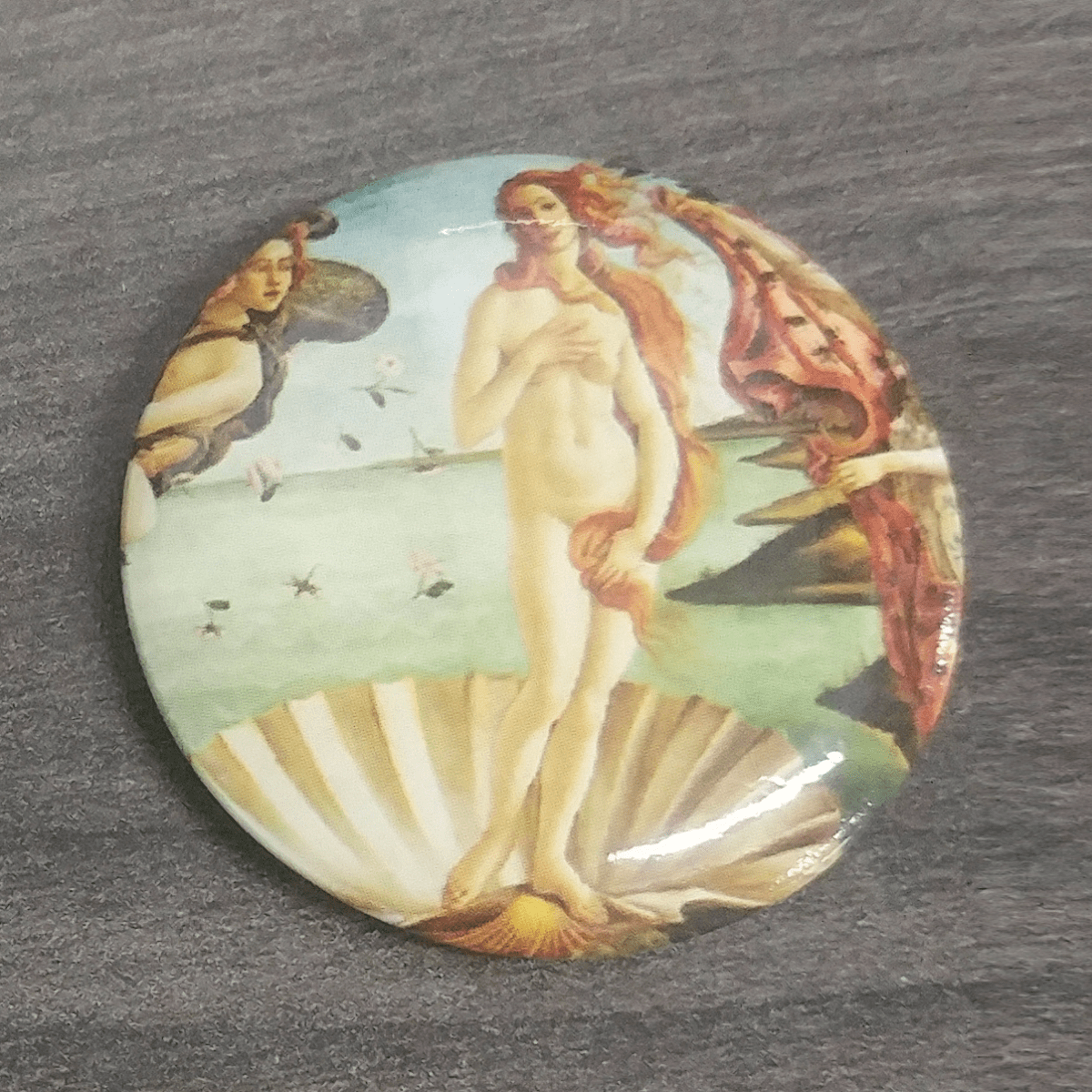 Today is Art Day Button pins Birth of Venus Today is Art Day - Masterpiece Pin-Back Buttons