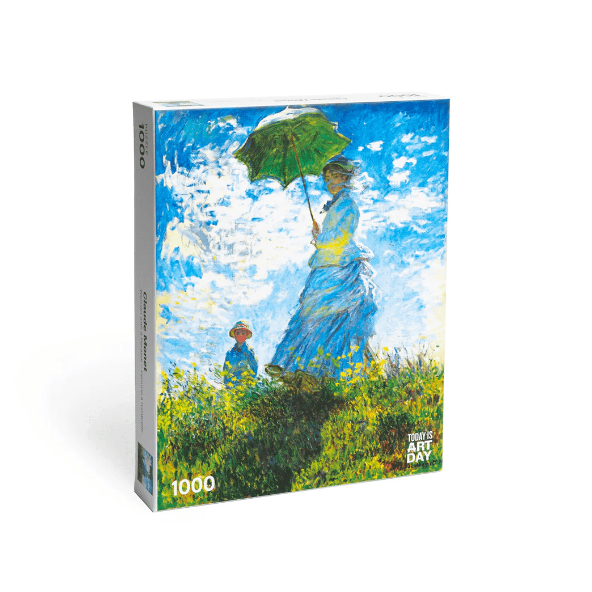 Today is Art Day Jigsaw Puzzle Claude Monet's Woman with a Parasol - 1,000 Piece Jigsaw Puzzle