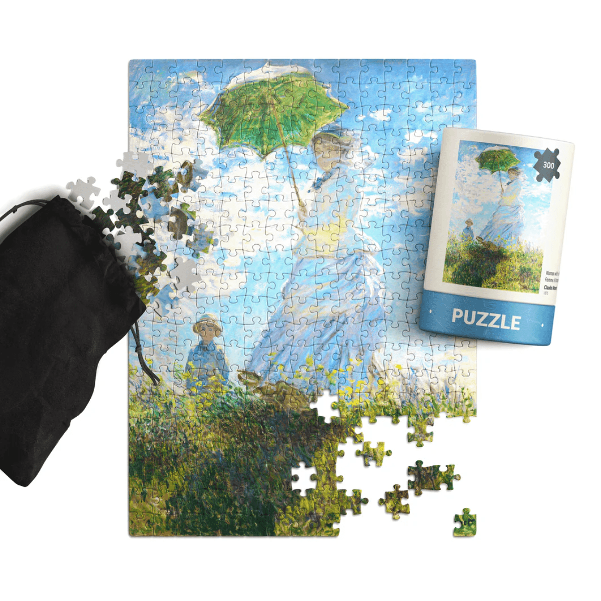Today is Art Day Jigsaw Puzzle Claude Monet's Woman with a Parasol - 300 Piece Jigsaw Puzzle