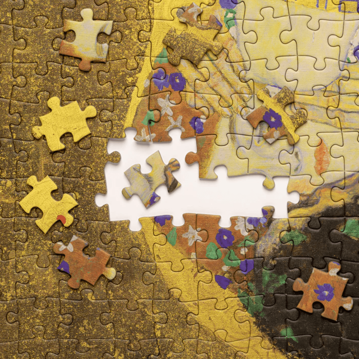 Today is Art Day Jigsaw Puzzle Gustav Klimt's The Kiss - 1000 Piece Jigsaw Puzzle
