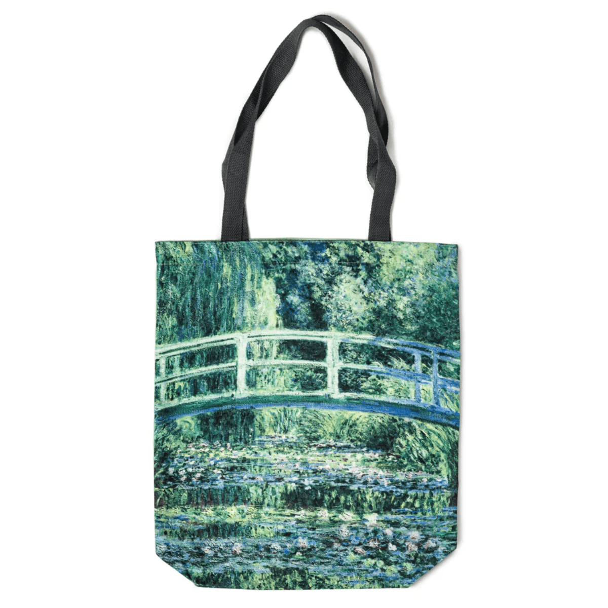 Today is Art Day Tote Bag Bridge Over a Pond of Water Lilies Today is Art Day - Tote Bags