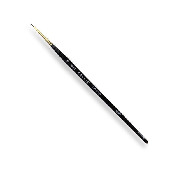 Willow Wolfe Synthetic Brush #18/0 Willow Wolfe - Callia Artist Brushes - Series 1200 - Rounds