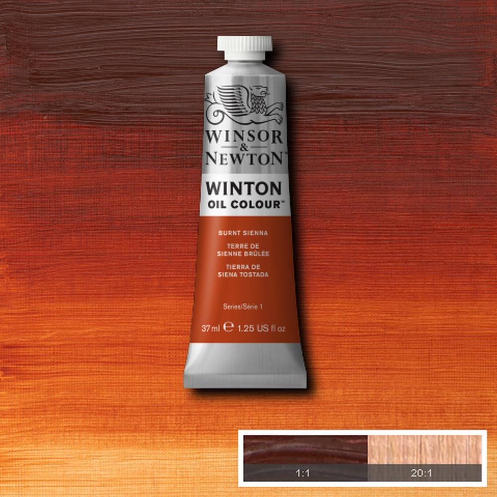 Winsor & Newton Oil Colour BURNT SIENNA Winsor & Newton - Winton Oil Colour - 37mL Tubes - Series 1