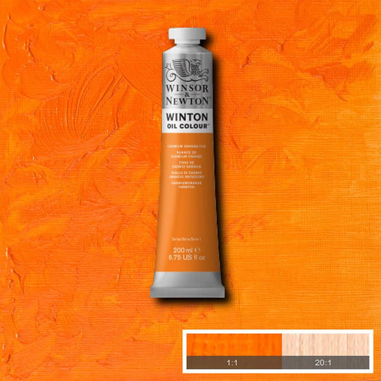 Winsor & Newton Oil Colour CADMIUM ORANGE HUE Winsor & Newton - Winton Oil Colour - 200mL Tubes - Series 1
