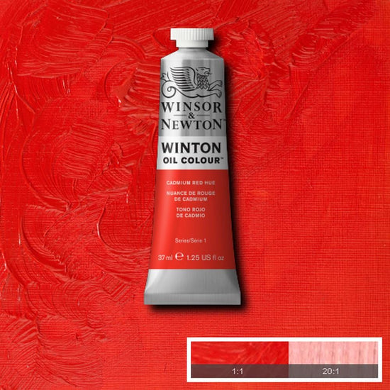 Winsor & Newton Oil Colour CADMIUM RED DEEP HUE Winsor & Newton - Winton Oil Colour - 37mL Tubes - Series 1