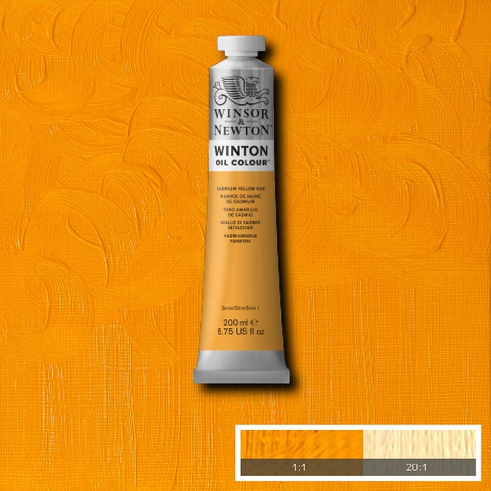 Winsor & Newton Oil Colour CADMIUM YELLOW HUE Winsor & Newton - Winton Oil Colour - 200mL Tubes - Series 1