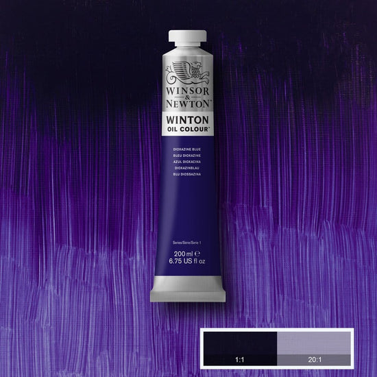 Winsor & Newton Oil Colour DIOXAZINE BLUE Winsor & Newton - Winton Oil Colour - 200mL Tubes - Series 1