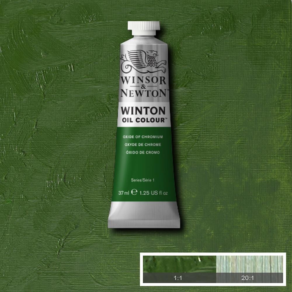 Winsor & Newton Oil Colour OXIDE OF CHROMIUM Winsor & Newton - Winton Oil Colour - 37mL Tubes - Series 1