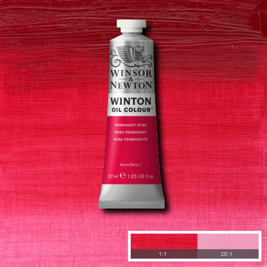Winsor & Newton Oil Colour PERMANENT ROSE Winsor & Newton - Winton Oil Colour - 37mL Tubes - Series 1