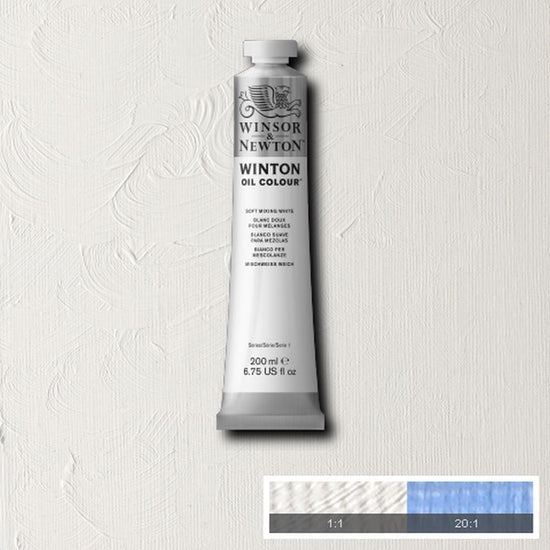 Winsor & Newton Oil Colour SOFT MIXING WHITE Winsor & Newton - Winton Oil Colour - 200mL Tubes - Series 1